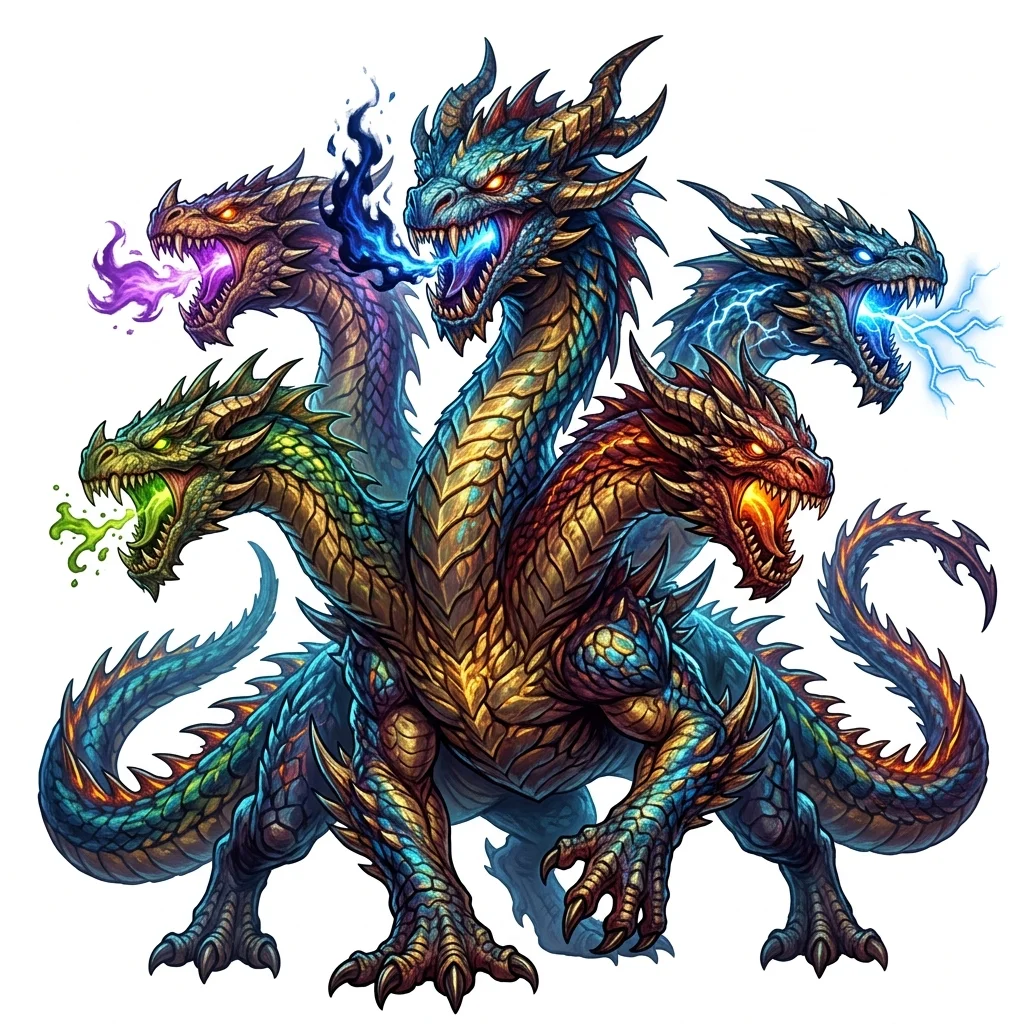 Hydre Éternelle - Monstre  Daggerheart SRD Tier 4 | Bestiaire JDR